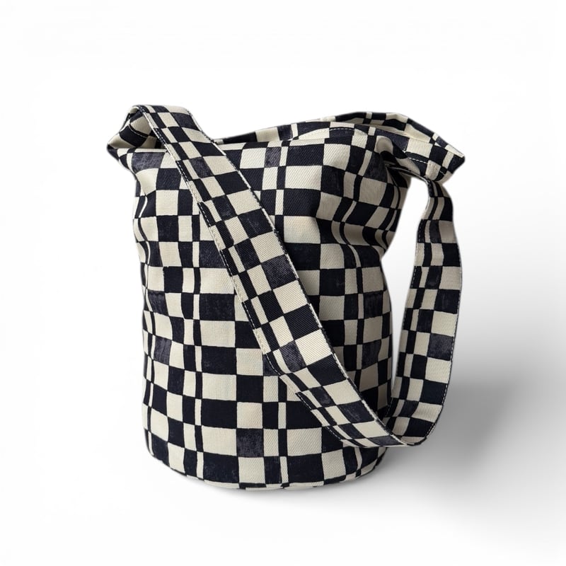 5月上旬再入荷】PHEENY / Checkered Bucket Tote Bag | F