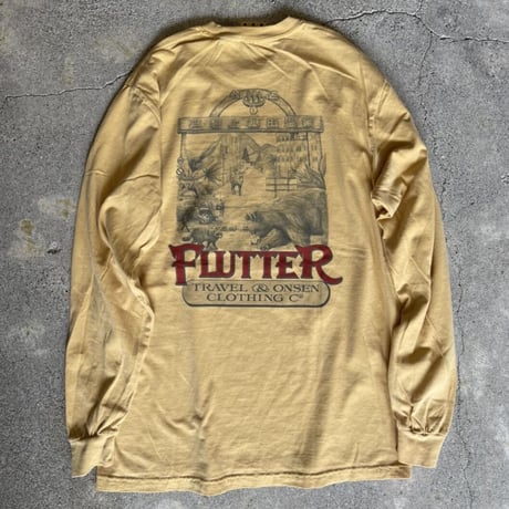 RELAX FIT×FLUTTER / ONSEN Arcade L/S TEE