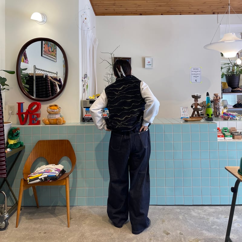 限定価格★pheeny Wave boa vest pheeny PHEENY/WAVE BOA VEST(GRAY)