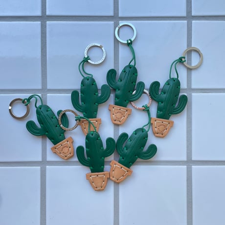 LA CUOIERA / Leather Key Holder CUCTUS