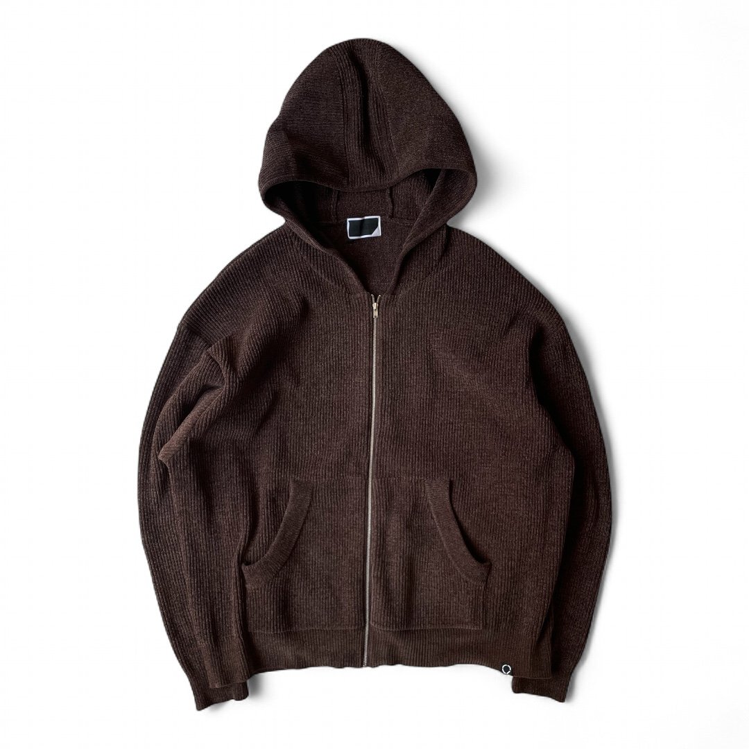 PHINGERIN / CORDY KNIT ZIP HOODIE | FLUTTER