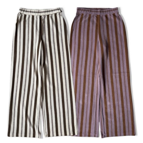 PHEENY / Pile Border Relaxed Wide Pnats