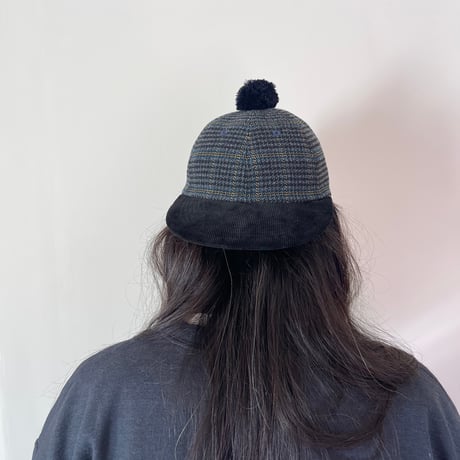 FLUTTER / 2WAY PONPON CAP Glen Check