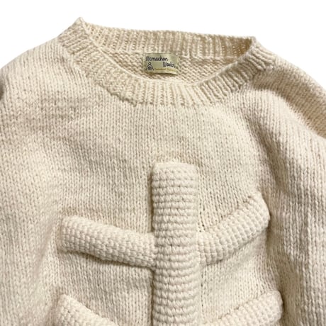 MacMahon Knitting Mills / Crew Neck Knit-3D BONE