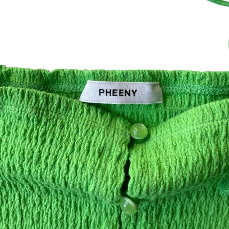 PHEENY / Cotton Shirring Camisole