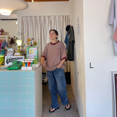 RELAXFIT / Miller × Relaxfit Panel Rib Border tshirt