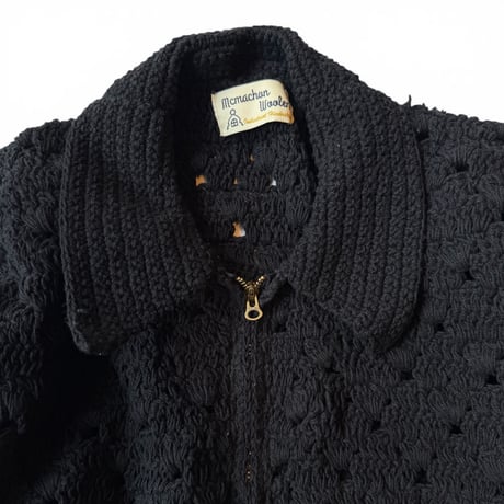 MacMahon Knitting Mills / Crochet Zip Jacket