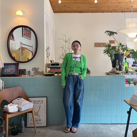 PHEENY / Cotton Shirring Cardigan