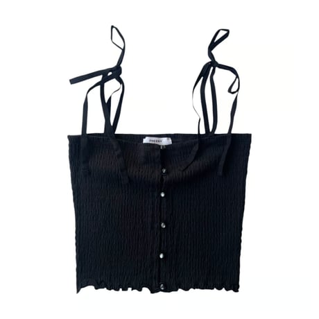 PHEENY / Cotton Shirring Camisole