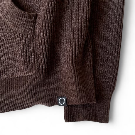 PHINGERIN / CORDY KNIT ZIP HOODIE