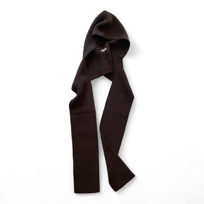 COMFORTABLE REASON / Waffle Hood Scarf | FLUTTER