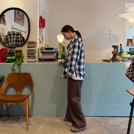 PHEENY / Rayon Ombre Check L/S Shirt
