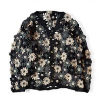 MacMahon Knitting Mills / Chain Flower Cardigan