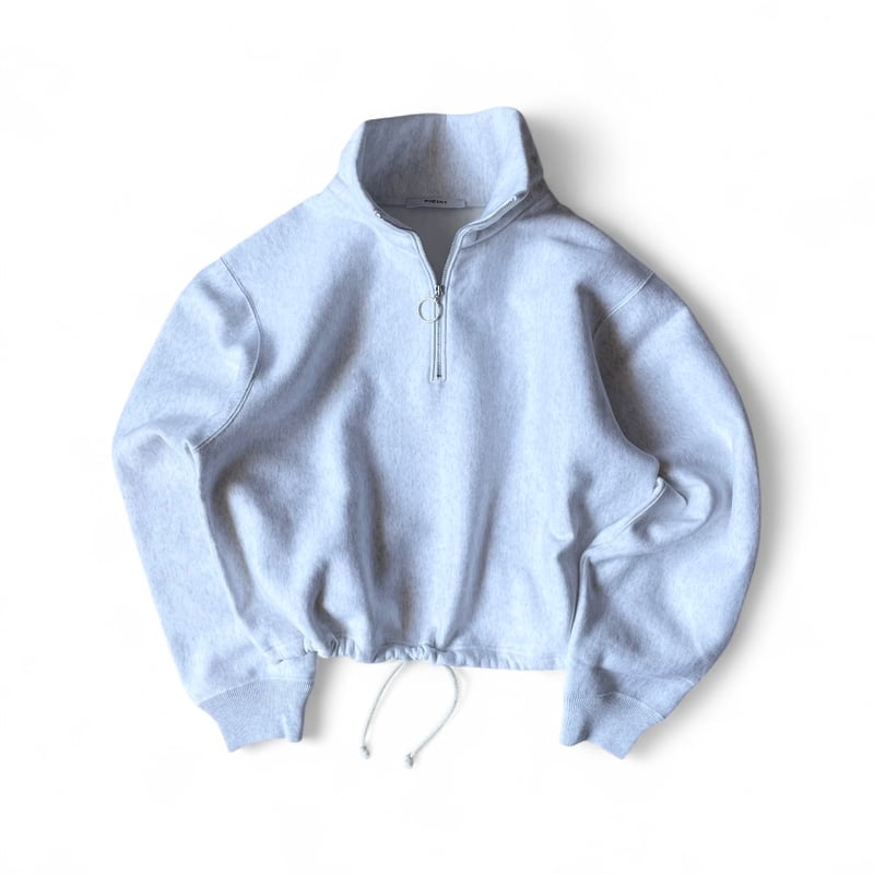 PHEENY / Athletic fleece half zip P/O short | F