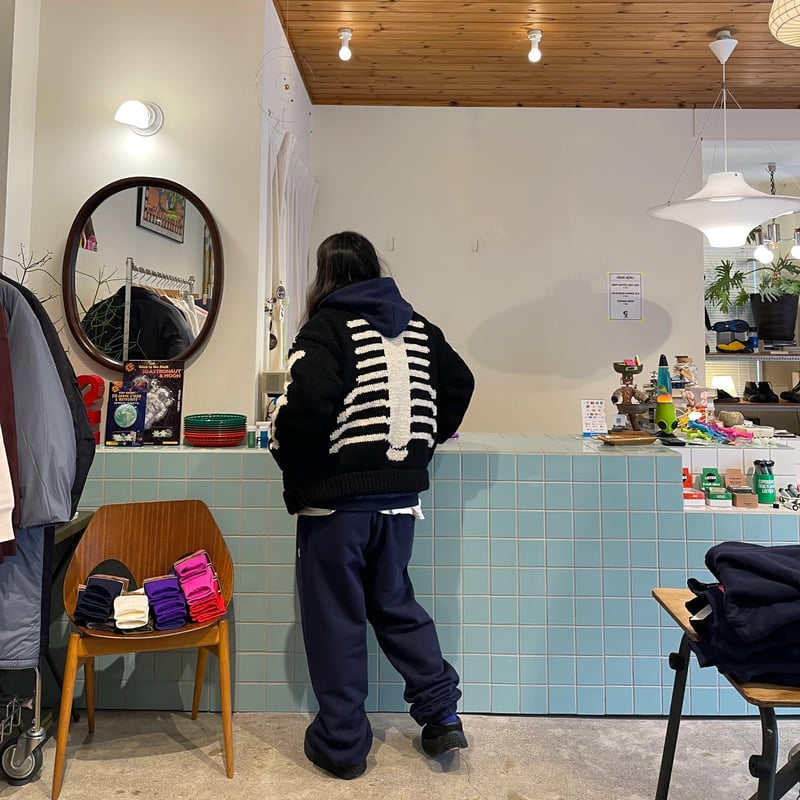 パンツ MacMahon Knitting Mills/ Knit PantsBONE KNIT MA1-3D BONE｜MACMAHON KNITTING MILLS｜TOPS（トップス