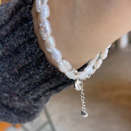 FLUTTER / Pearl＆Karen Silver choker