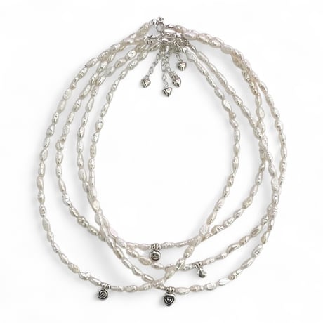 FLUTTER / Pearl＆Karen Silver choker