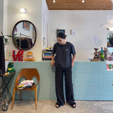PHEENY / Velvet border wide pants