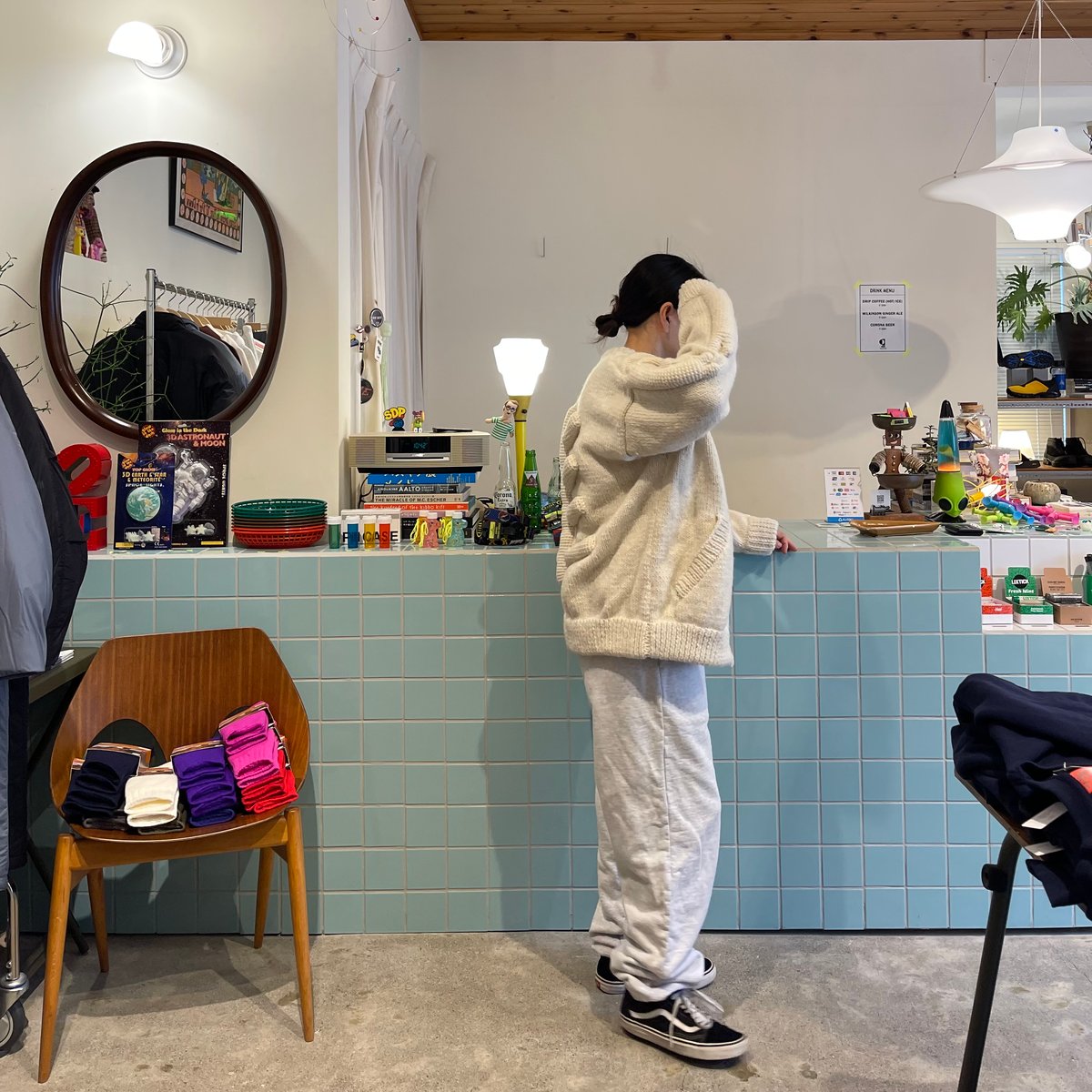 MacMahon Knitting Mills / Knit MA-1 3D BONE | F