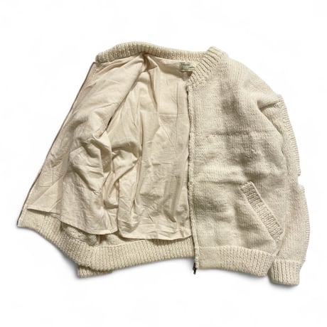 MacMahon Knitting Mills / Knit MA-1 3D BONE