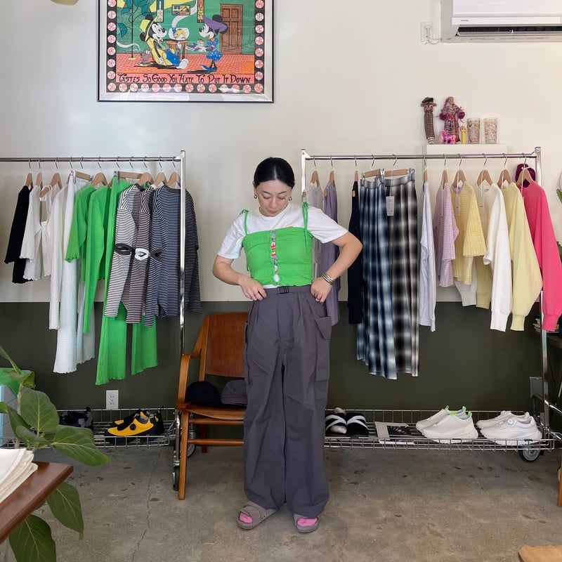 PHEENY / Nylon taffeta military pants | FLUTTER