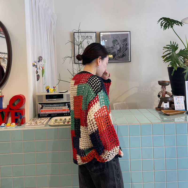 トップス MacMahon Knitting Mills Crochet Cardigan Namu Shop - Niche MacMahon Knitting Mills Crochet Cardigan