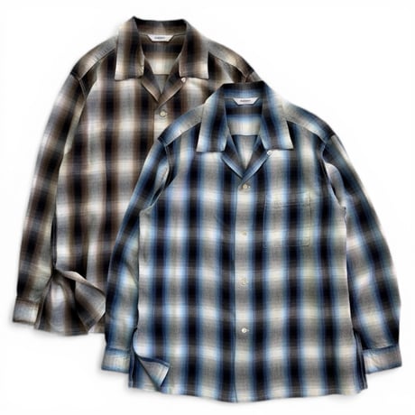PHEENY / Rayon Ombre Check L/S Shirt