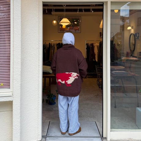 RELAXFIT / Zipup Cowichan sweater ”Texas”