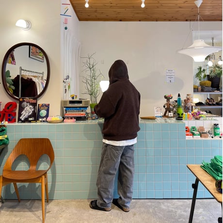 PHINGERIN / CORDY KNIT ZIP HOODIE