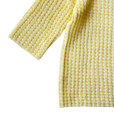 PHEENY / Check Jacquard Knit S/S