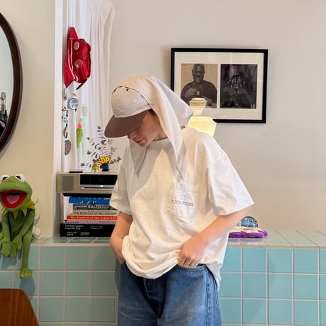 PHEENY×FLUTTER / Nylon taffeta cap with scarf 2TONE