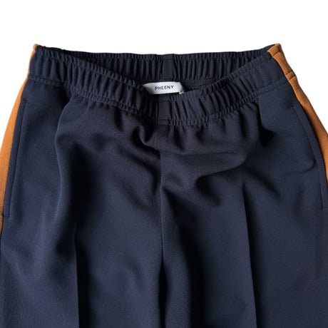 PHEENY / Georgette Kersey Side-stripe Flare Pants