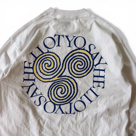 SAYHELLO / Pigment Slap Logo L/S Tee