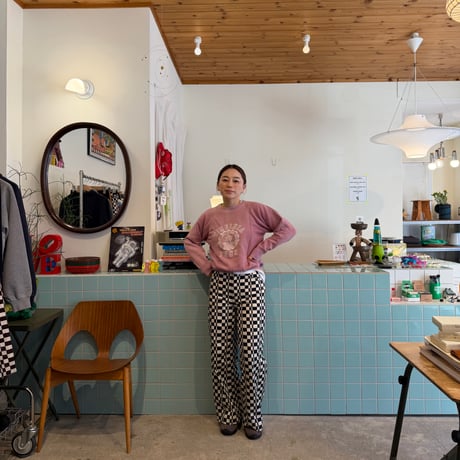 PHEENY / Checkered High Waist Wide Pants