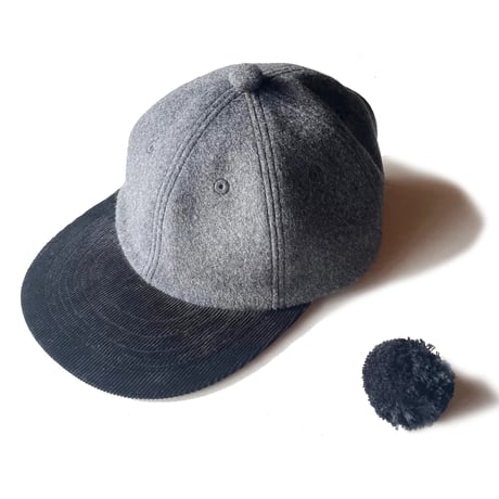 FLUTTER / 2WAY PONPON CAP Grey