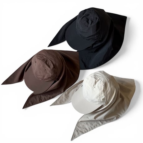 PHEENY / Nylon taffeta cap with scarf