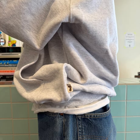 TRIBE WEAR / Basic Zip Up Hoodie GREY