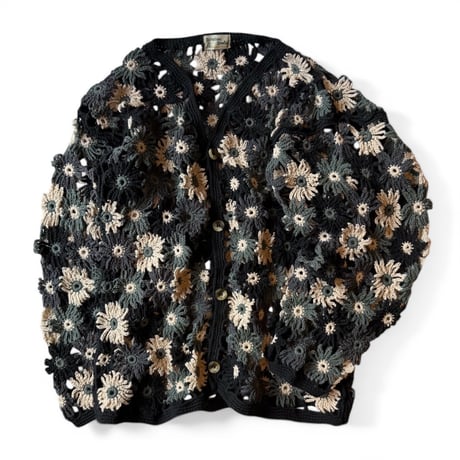 MacMahon Knitting Mills / Chain Flower Cardigan