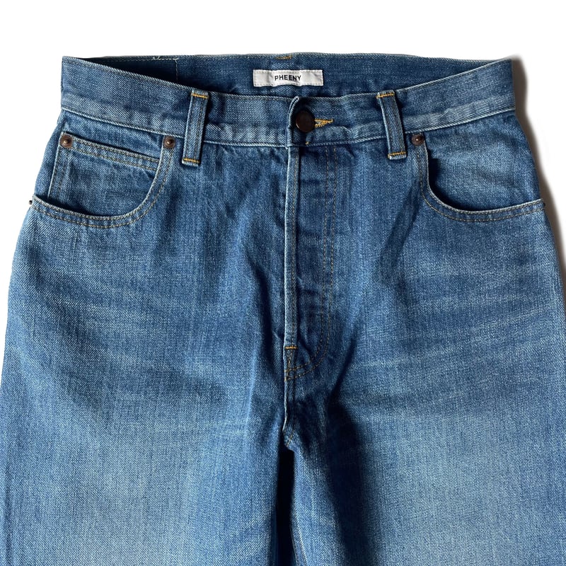 完売品！PHEENY フィーニー Vintage denim big jeans PHEENY/VINTAGE DENIM BIG JEANS(INDIGO)