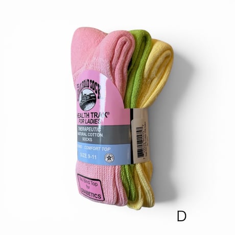 THE RAILROAD SOCK / Therapeutic Crew_(3pair) Candy Colors