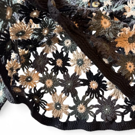 MacMahon Knitting Mills / Chain Flower Cardigan
