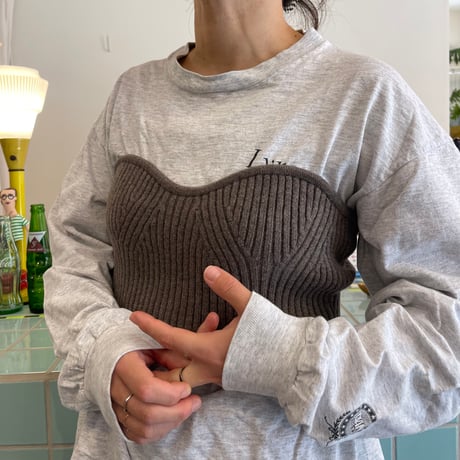 PHEENY / Extra fine lambs bustier