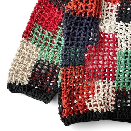 MacMahon Knitting Mills / Crochet Cardigan-Square