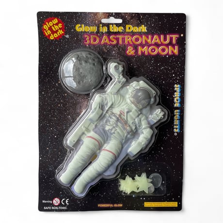Glow in the Dark 3D ASTRONAUT & MOON