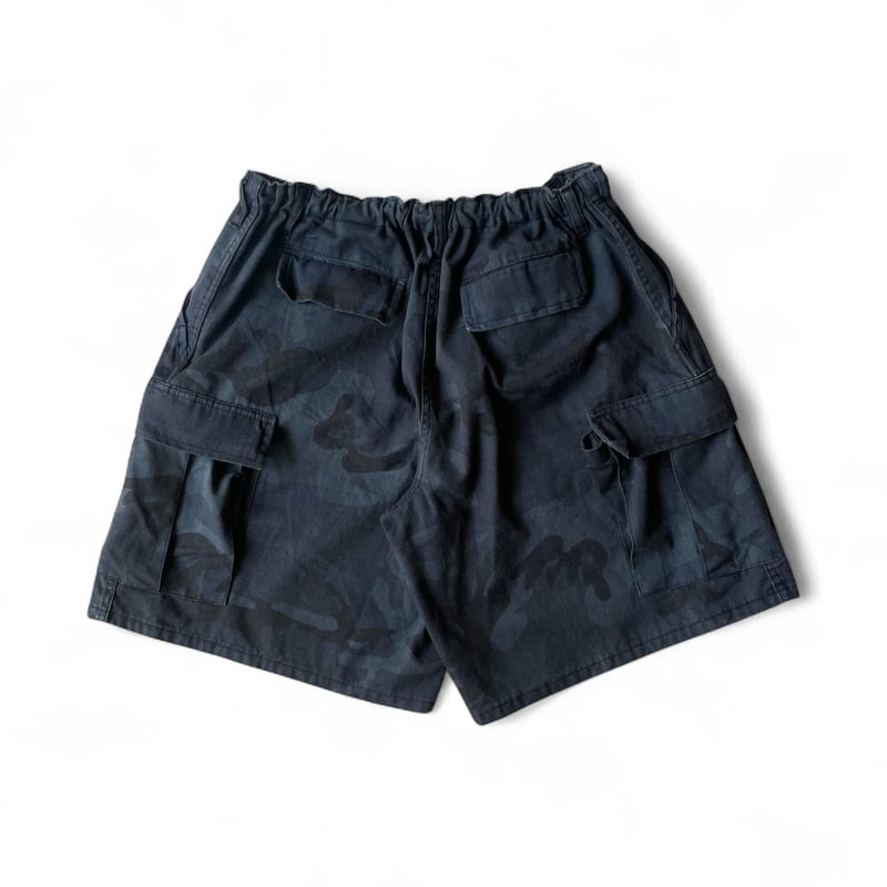 パンツ oddment Custom BDU SHORTS OVERDYED BLACK oddment / CUSTOM BDU SHORTS made in USA overdye