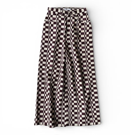 PHEENY / Checkered High Waist Wide Pants