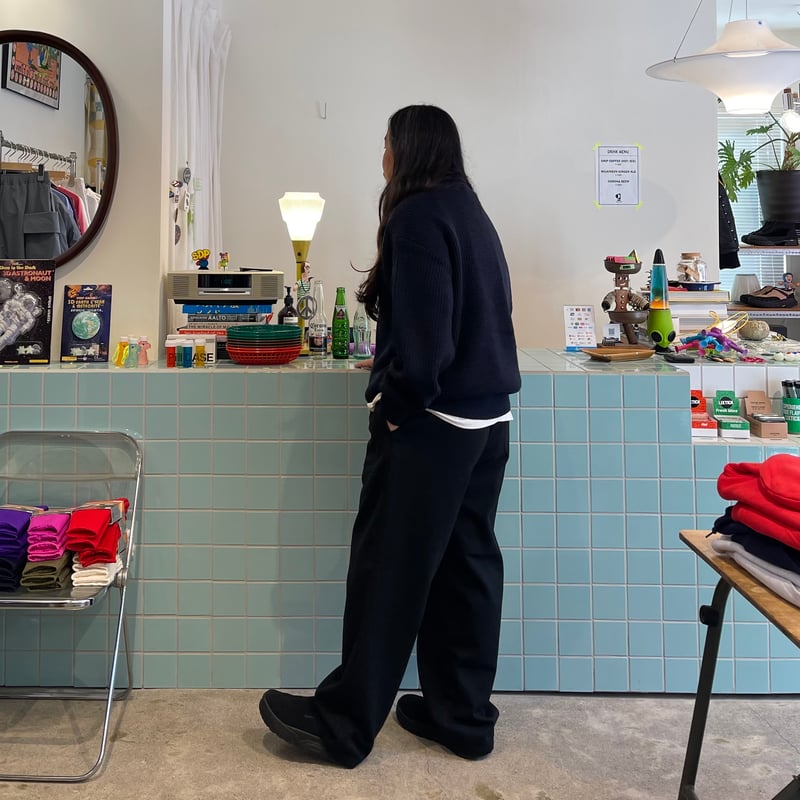 COMFORTABLE REASON / Fleece Back Slacks | FLUTTER