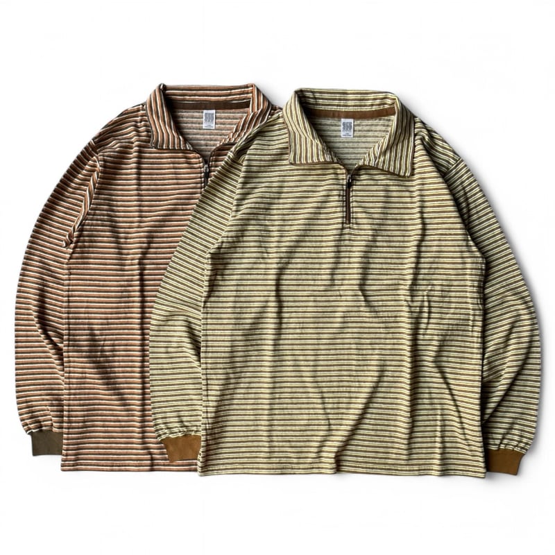 reason様 COMFORTABLE REASON / Multi Border L/S Stand Zip