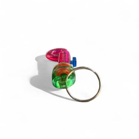 DEAD STOCK ACCESSORIES / 80s PLASTIC KEY RING