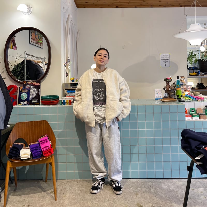 MacMahon Knitting Mills / Knit MA-1 3D BONE | F